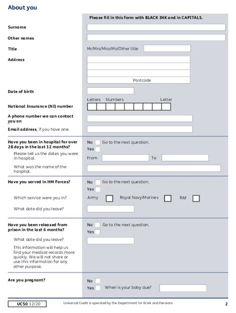 You have one month (4 weeks) to fill in the form after the date it was posted to you. . How to fill in universal credit capability for work questionnaire